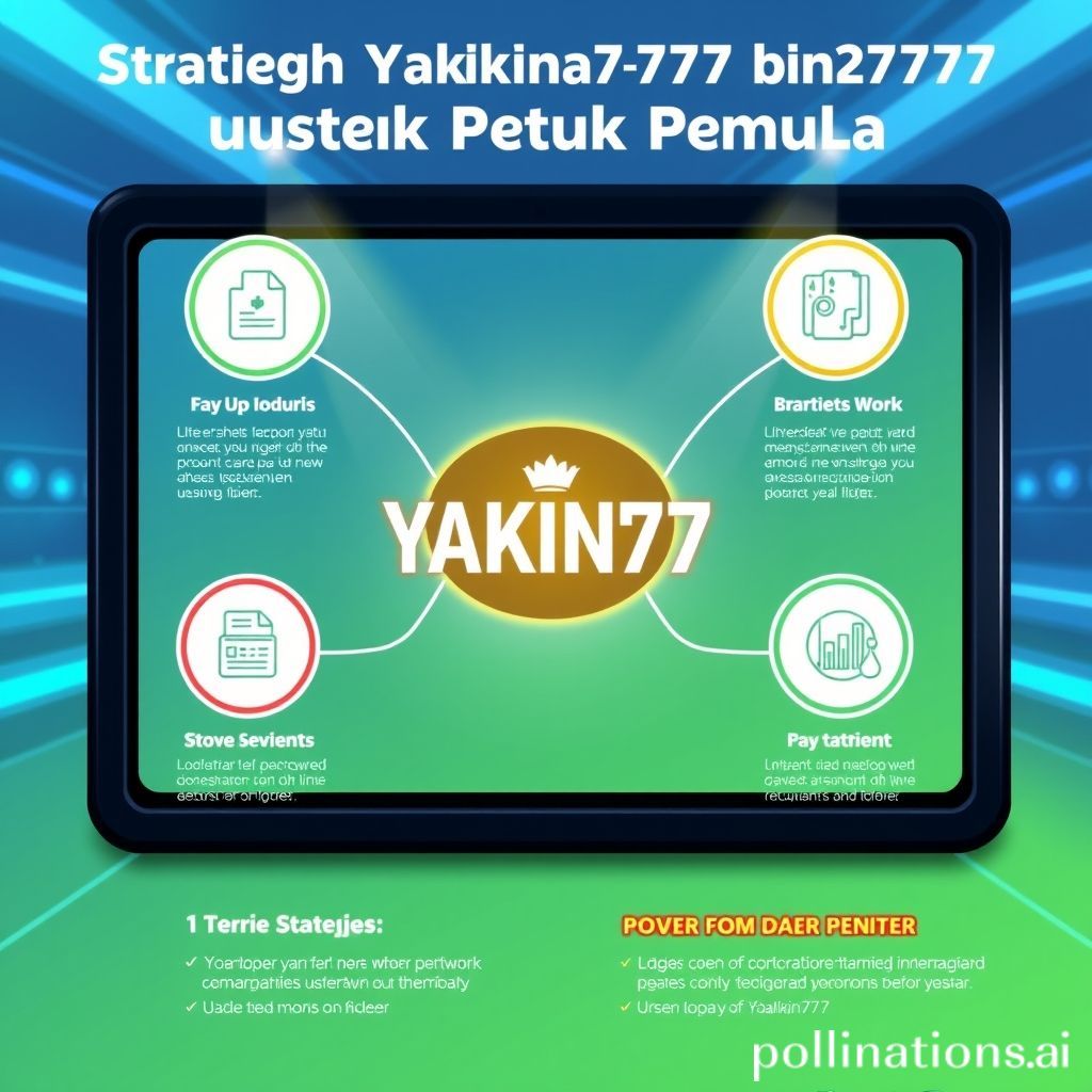 Strategi Yakin777 untuk Pemula